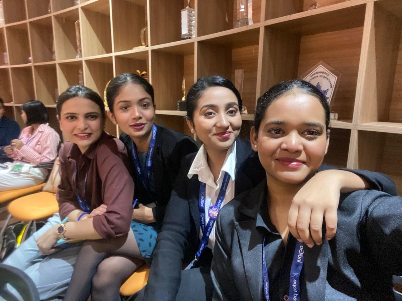 Aviation students attending an industry learning session